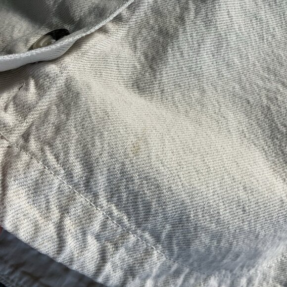 Zara Shacket Womens M/L Oversized Denim Layering Transitional Tan Neutral - Picture 10 of 10